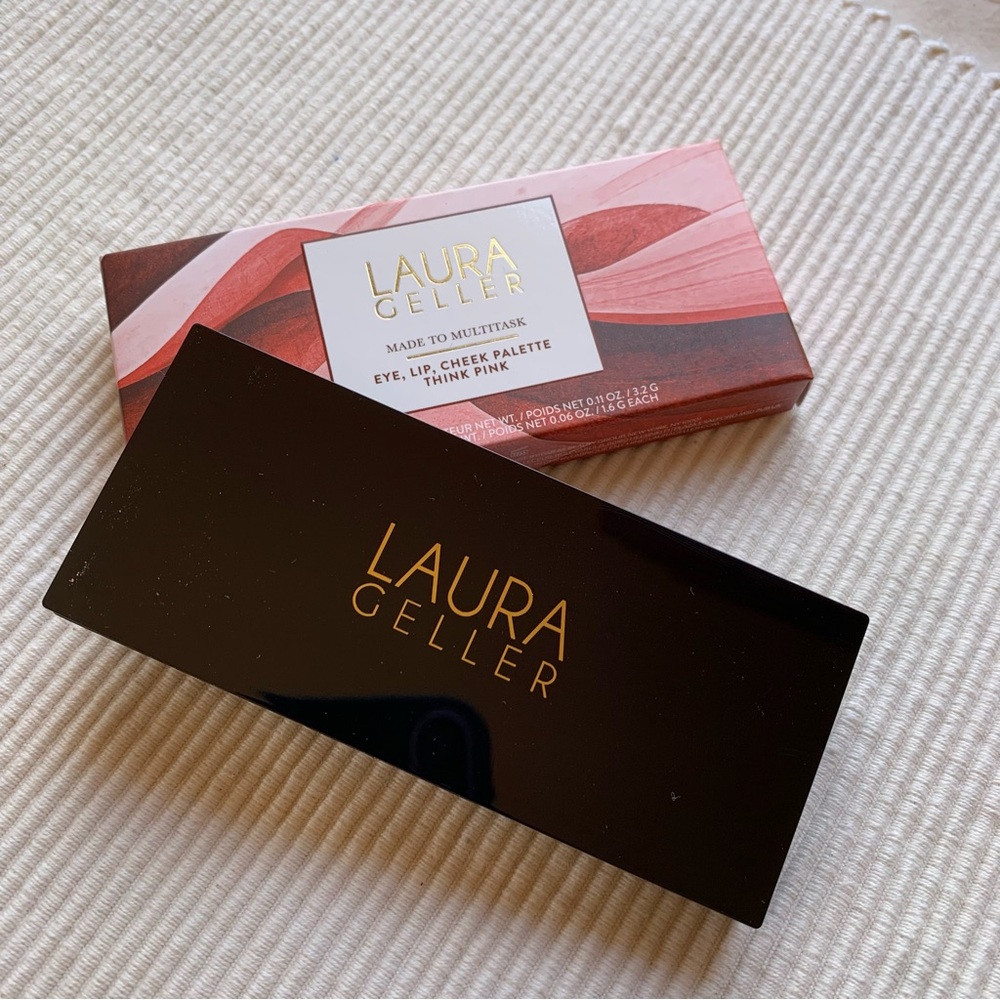 LAURA GELLER NEW YORK Multitasking Eye Lip Cheek Palette Cream to Powder Trio - Picture 3 of 6